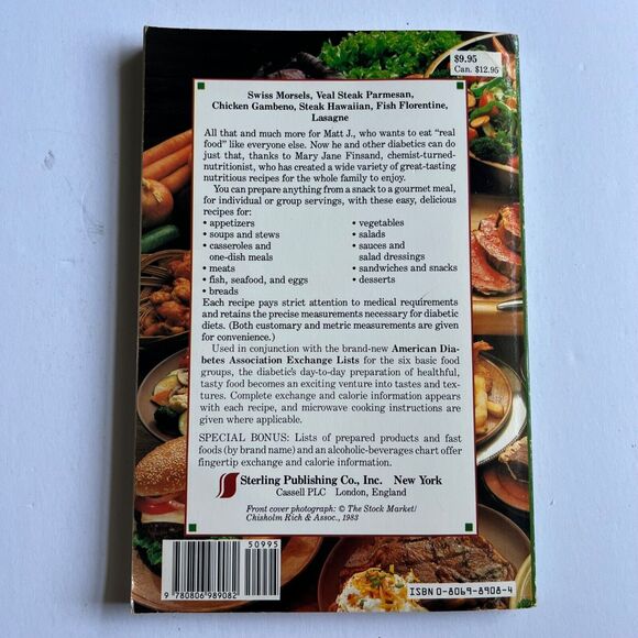 Vintage 1990 Cookbook The Complete Diabetic Cookbook Paperback - Picture 13 of 13